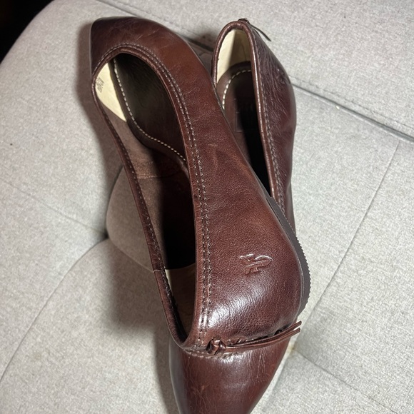 Leather Frye Regina pointed toe flats - Picture 3 of 5